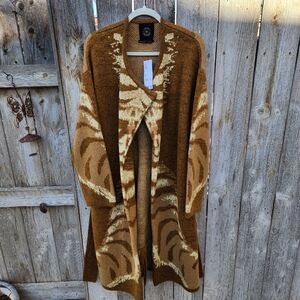 Duster Sweater- Tiger Print